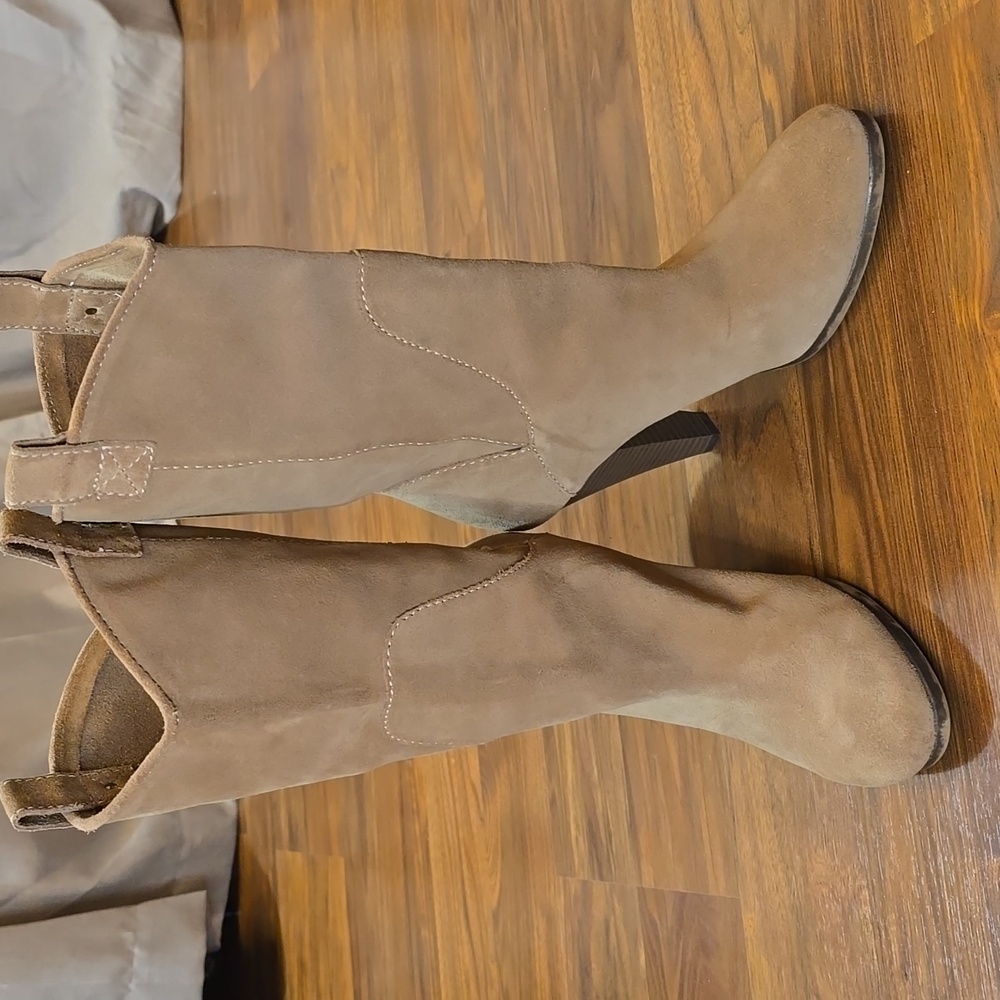 American Eagle Outfitters Heeled Suede Calf Boots